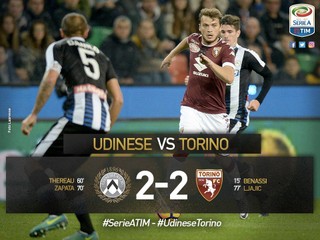 Udinese doma remizovalo s Turínom.