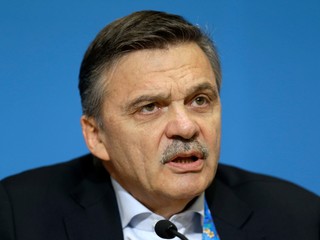 Prezident IIHF René Fasel.