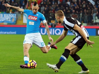 Marek Hamšík v zápase proti Udinese.