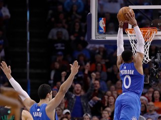 Russell Westbrook má fantastickú formu.