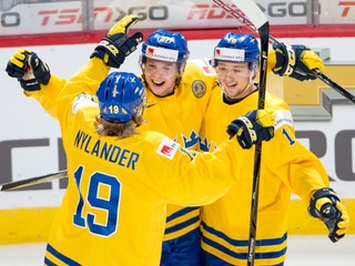 Švédski hokejisti - ilustračná fotografia.