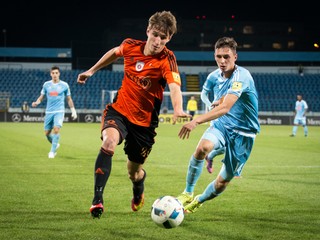 Martin Chrien v drese MFK Ružomberok počas ligového zápasu proti ŠK Slovan Bratislava, november 2016.