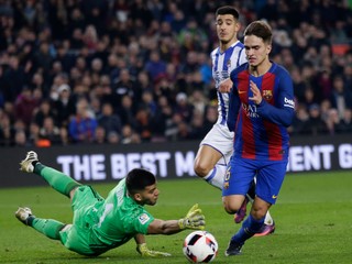 Hviezdou Barcelony vo štvrtok bol Denis Suárez (vpravo).