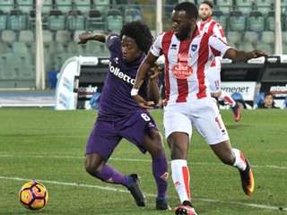 Futbalisti poslednej Pescary prehrali v stredajšom zápase 22. kola talianskej Serie A na vlastnom trávniku s ôsmou Fiorentinou 1:2.