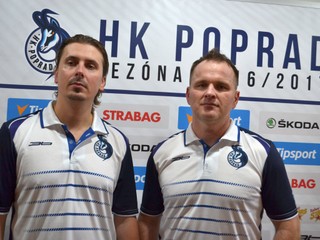 Nový tréner HK Poprad František Štolc (vľavo).