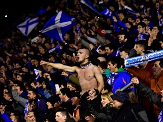 Fanúšikovia Deportiva Alavés.