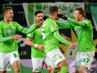 Futbalisti Wolfsburgu.