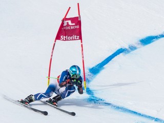 Slovenský lyžiar Matej Falat počas prvého kola obrovského slalomu mužov na MS v lyžovaní v St. Moritzi.