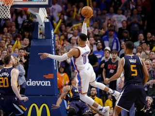 Russell Westbrook dosiahol už svoje tridsiate triple-double v ročníku.
