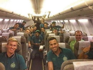 Tím Chapecoense absolvoval prvý let po tragédii