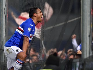 Luis Fernando Muriel sa raduje zo svojho gólu.