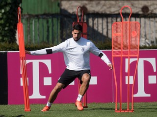 Sami Khedira počas tréningu.