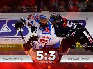 Chomutov proti Libercu vyrovnal stav série, gólom mu pomohol Valach
