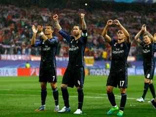 Hráči Realu Madrid sa tešia z postupu do finále Ligy majstrov.