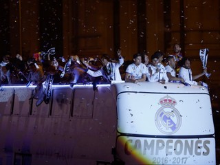 Hráči Realu Madrid si oslavy titulu poriadne užili.