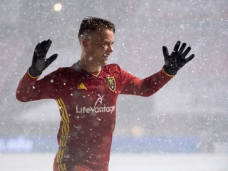 Albert Rusnák v drese Real Salt Lake.