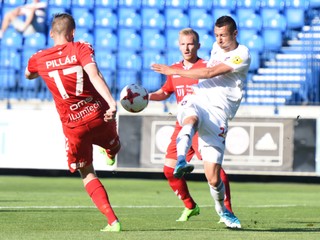 Ivan Schranz (vpravo) ešte v drese Trnavy.