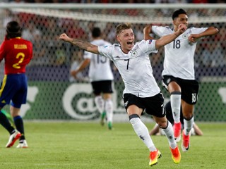 Radosť nemeckých futbalistov tesne po skončení finálového stretnutia.