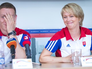 Ján Volko so svojou trénerkou Naďou Bendovou.