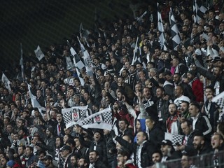 Fanúšikovia Besiktasu Istanbul.