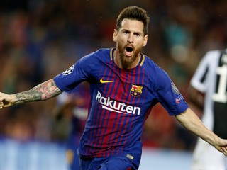 Lionel Messi sa raduje zo svojho gólu.