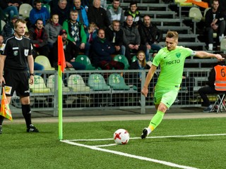 Kapitán Michal Škvarka sa prezentoval dvoma gólmi. Ilustračné foto.