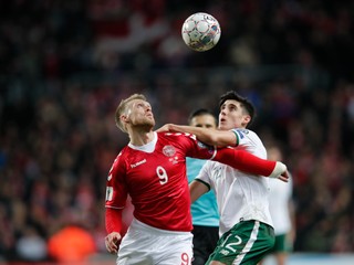 V prvom zápase baráže medzi Dánskom a Írskom gól nepadol