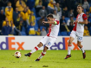 Josef Hušbauer (vpravo) strelil dva góly.