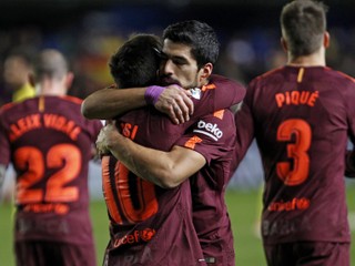 Hráči Barcelony sa tešili z víťazstva.