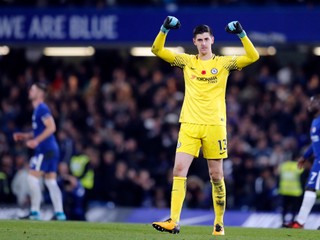 Brankár Chelsea Thibaut Courtois sa v Londýne cíti dobre.