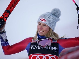 Mikaela Shiffrinová opäť triumfovala.