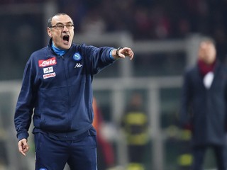 Tréner SSC Neapol Maurizio Sarri.