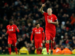 Martin Škrtel (vpravo) ešte v drese FC Liverpool.