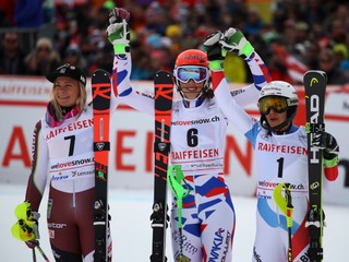 Slovenka Petra Vlhová triumfovala v Lenzerheide.