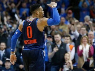 Russell Westbrook opäť patril k lídrom Oklahomy.