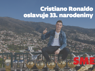 Cristiano Ronaldo oslavuje 33. narodeniny.