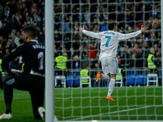 Cristiano Ronaldo sa raduje po jednom zo svojich gólov.