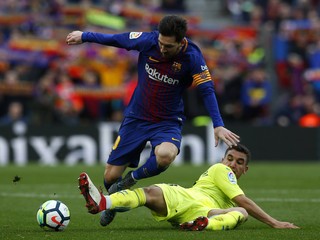 Momentka zo zápasu medzi FC Barcelona a Getafe.