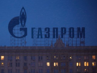 Reklama na koncern Gazprom.