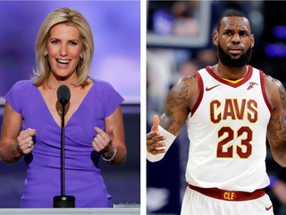 Laura Ingrahamová (vľavo) kritizovala LeBrona Jamesa.
