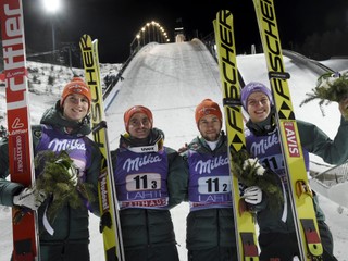 Nemecký tím skokanov triumfoval v Lahti.