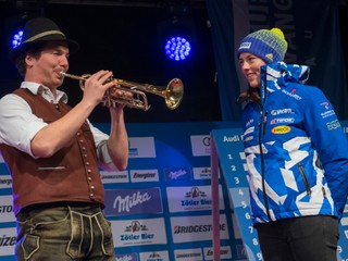 Petra Vlhová počas žrebu.