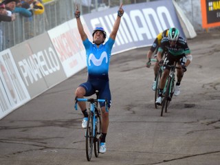 Španiel Mikel Landa z tímu Movistar sa stal víťazom 4. etapy.