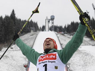 Fabian Riessle sa raduje z víťazstva.