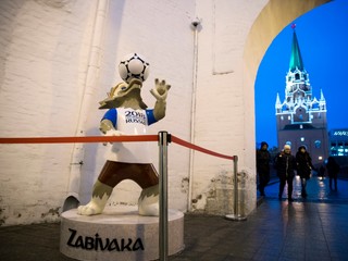 Maskot futbalových MS 2018 v Rusku, vlk Zabivaka.