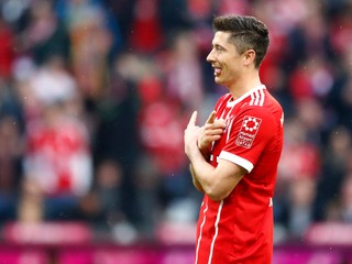 Dvadsaťdeväťročný Robert Lewandowski v drese Bayernu Mníchov.