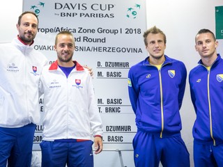 Zľava Igor Zelenay, Andrej Martin, Mirza Bašič, Tomislav Brkič.