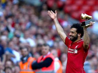 Egypťan Mohamed Salah sa stal najlepším strelcom Premier League 2017/2018.