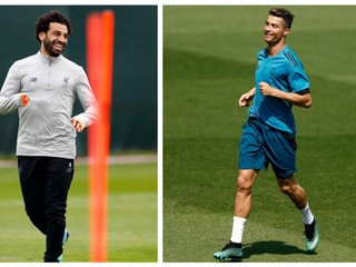 Mohamed Salah a Cristiano Ronaldo.