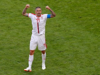 Aleksandar Kolarov sa raduje zo svojho gólu.